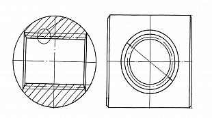 Гайка левая 4816800036 СМД-109
